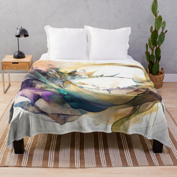 Item preview, Colorful shapes and lines abstract watercolor art designed and sold by RK - Shop.
