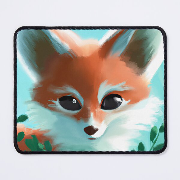 Item preview, Fox Cute hiding in the cold winter foliage designed and sold by phillipbooth.
