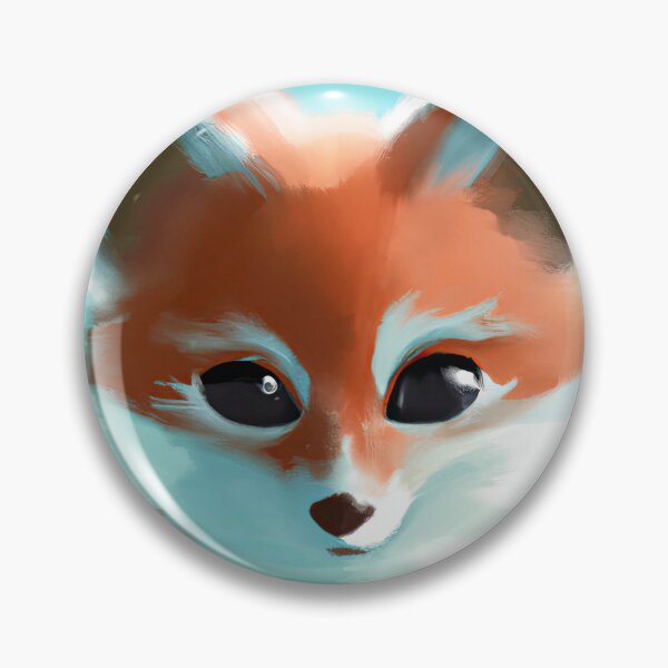 Item preview, Fox Cute hiding in the cold winter foliage designed and sold by phillipbooth.