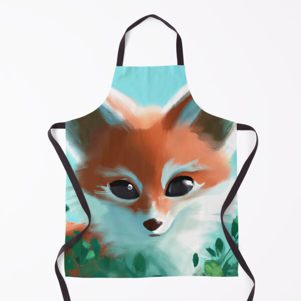 Item preview, Fox Cute hiding in the cold winter foliage designed and sold by phillipbooth.