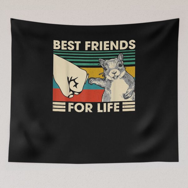 Item preview, Retro Vintage Squirrel Best Friend For Life Fist Bump designed and sold by loutfileo.