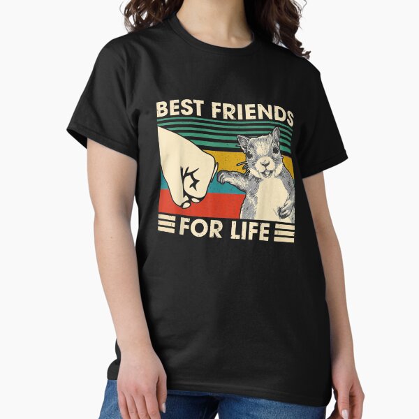 Artikel-Vorschau von Retro Vintages Eichhörnchen-bester Freund für das Leben-Faust-Stoß, designt und verkauft von loutfileo.