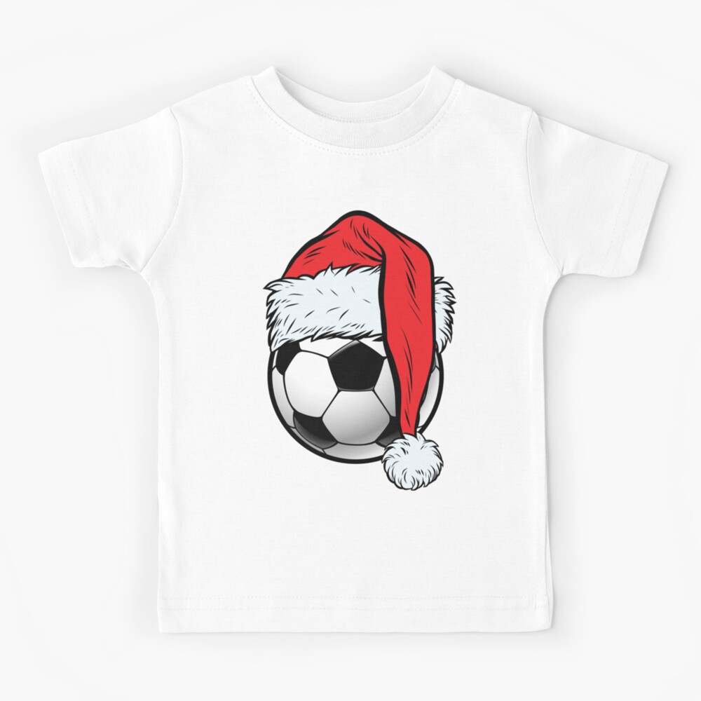 : Football Ball Santa's Hat Christmas Xmas Soccer Fan Gifts  Premium T-Shirt : Clothing, Shoes & Jewelry