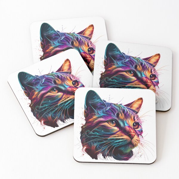 Item preview, Trippy Psychedelic Cat designed and sold by WilderMinds.