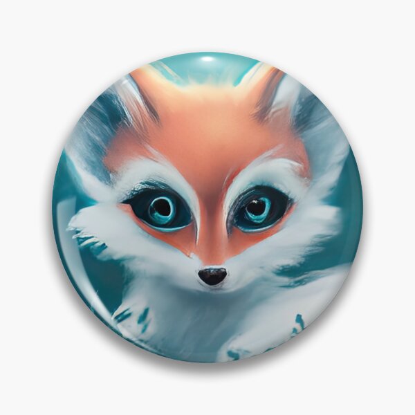 Item preview, Fox Cute hiding in the cold winter foliage designed and sold by phillipbooth.