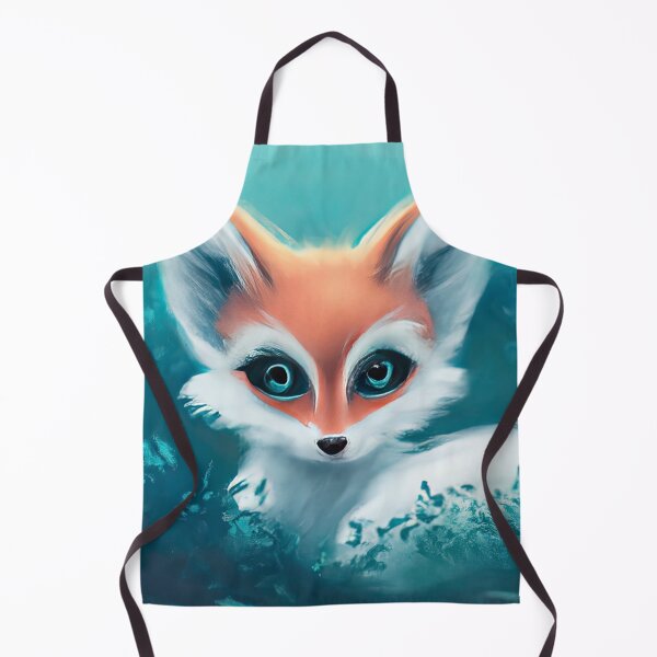Item preview, Fox Cute hiding in the cold winter foliage designed and sold by phillipbooth.