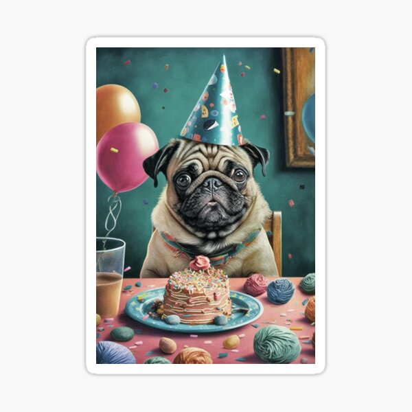 Pug sales birthday plates