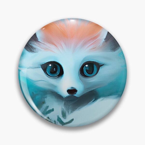 Item preview, Fox Cute hiding in the cold winter foliage designed and sold by phillipbooth.
