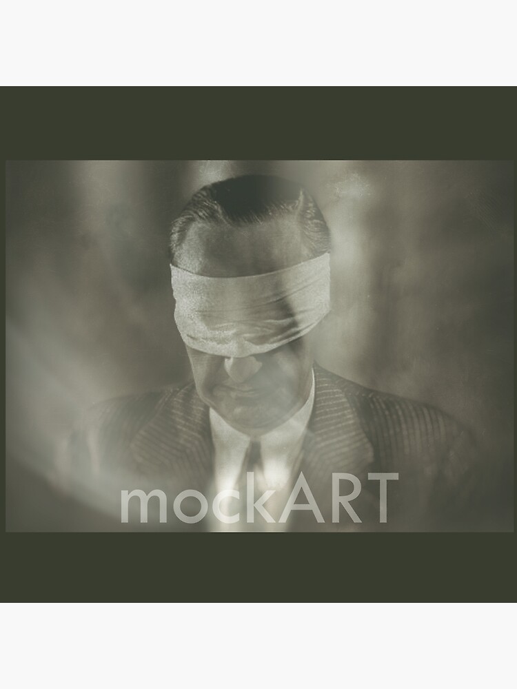 Thumbnail 3 of 3, Throw Pillow, mockART - Blind Man designed and sold by mockART.