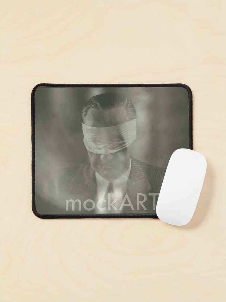Thumbnail 1 of 5, Mouse Pad, mockART - Blind Man designed and sold by mockART.