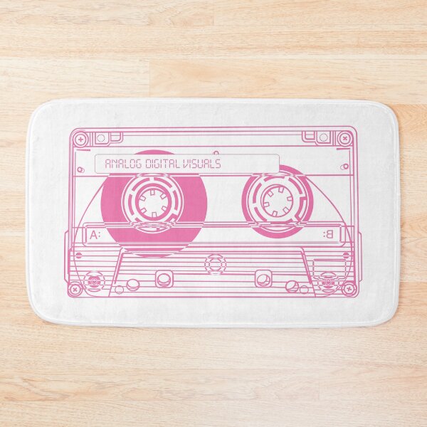 Item preview, Cassette Tape Graphic (Blush Red Lines) Analog / Music designed and sold by analogdigitalvz.