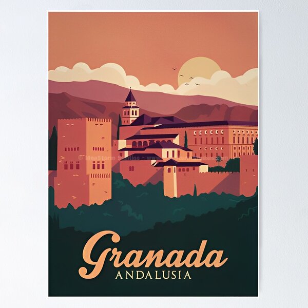 Item preview, Granada Andalusia Spain Travel designed and sold by queenfriesen.
