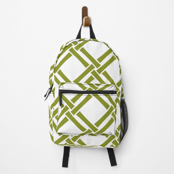 Item preview, Classic Tropical Bamboo Trellis Pattern Avocado Green designed and sold by tonymagnerart.