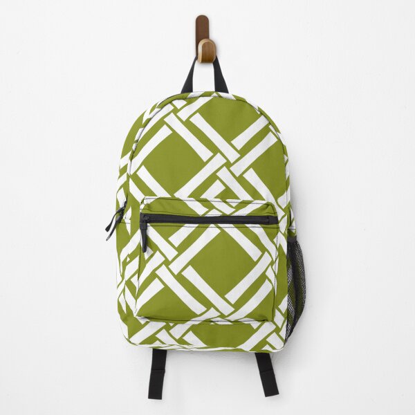 Item preview, Classic Tropical Bamboo Trellis Pattern Avocado Green designed and sold by tonymagnerart.