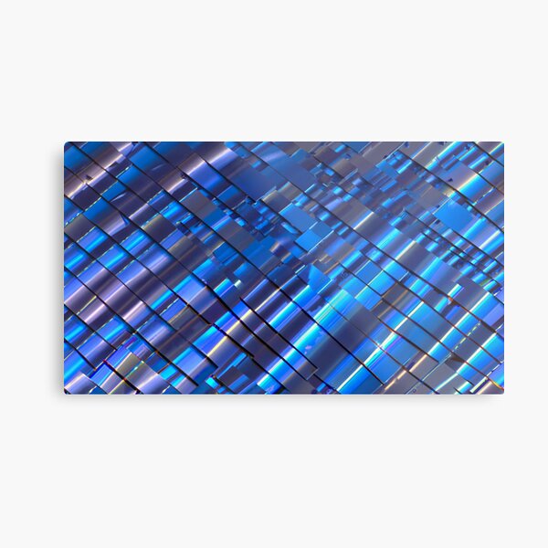 Aperçu de l'œuvre Bandes d'aluminium bleues à motif créée et vendue par seprinious.