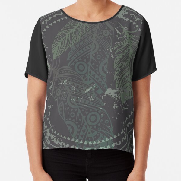 Feathers Chiffon Top