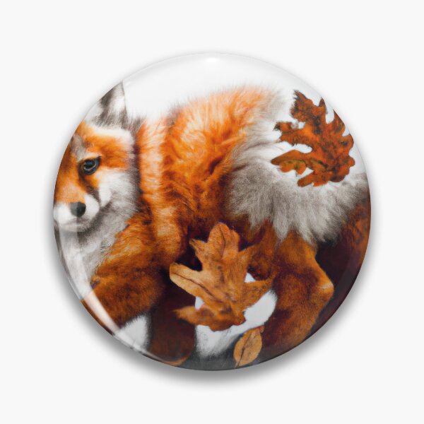 Item preview, Fox playing in the Autumn leaves designed and sold by phillipbooth.