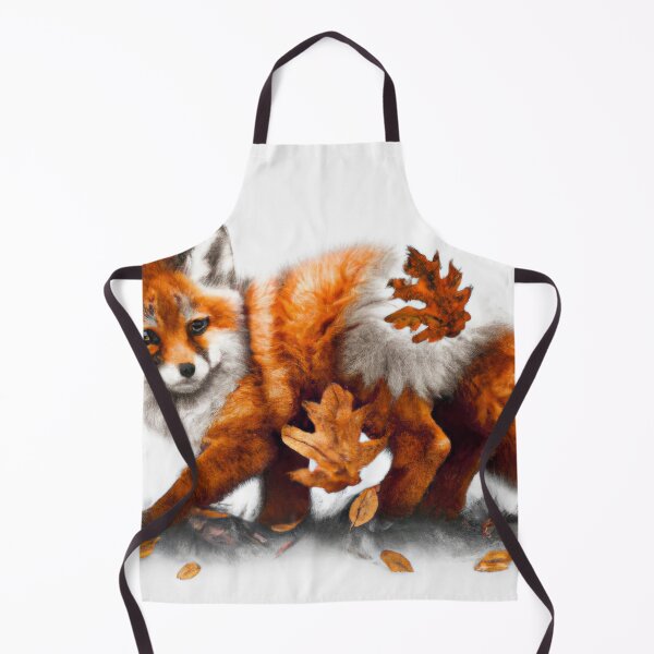 Item preview, Fox playing in the Autumn leaves designed and sold by phillipbooth.