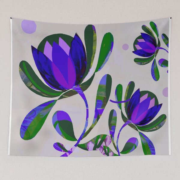 Item preview, Ultra Violet Flowers designed and sold by chrissyink.
