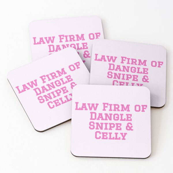 Item preview, Funny Hockey:  Law Firm of Dangle Snipe & Celly pink designed and sold by cmd-art.