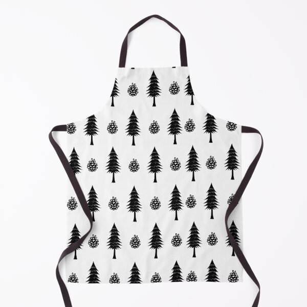 Item preview, Pine Trees, Pinecones, Black, Medium Pattern designed and sold by SpruceGooseCo.