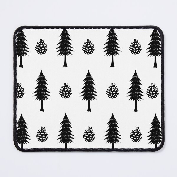 Item preview, Pine Trees, Pinecones, Black, Medium Pattern designed and sold by SpruceGooseCo.