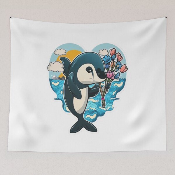 Item preview, Orca Is My Valentine designed and sold by laurateamart.