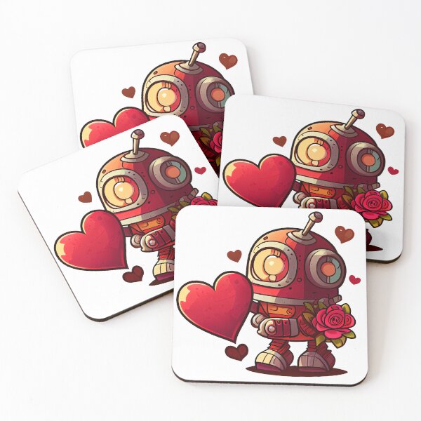 Item preview, Valentine day robots love #love designed and sold by JBJart.