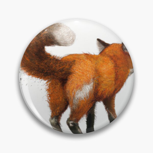 Item preview, Fox showing a cheeky bum shot | Fox Illustration | Fox Watercolor Drawing designed and sold by phillipbooth.