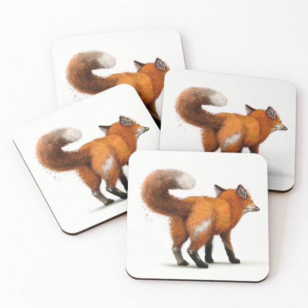 Item preview, Fox showing a cheeky bum shot | Fox Illustration | Fox Watercolor Drawing designed and sold by phillipbooth.