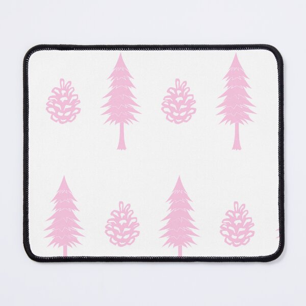 Item preview, Pine Trees, Pinecones, Pink, Large Pattern designed and sold by SpruceGooseCo.