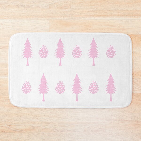 Item preview, Pine Trees, Pinecones, Pink, Large Pattern designed and sold by SpruceGooseCo.