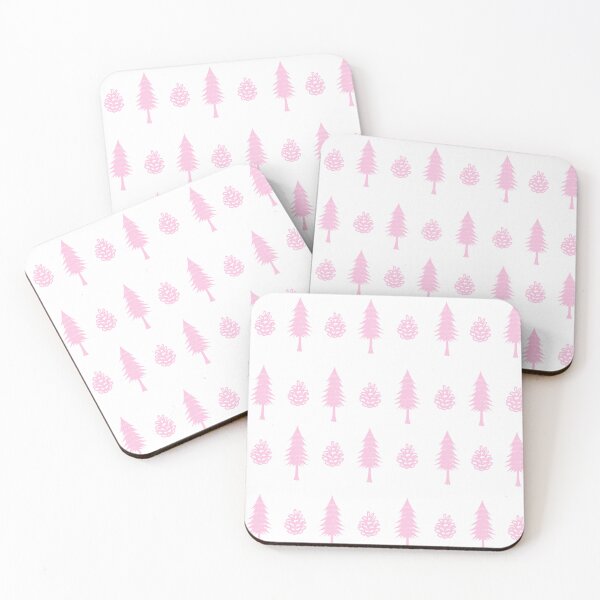 Item preview, Pine Trees, Pinecones, Pink, Medium Pattern designed and sold by SpruceGooseCo.