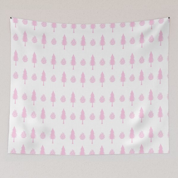 Item preview, Pine Trees, Pinecones, Pink, Medium Pattern designed and sold by SpruceGooseCo.