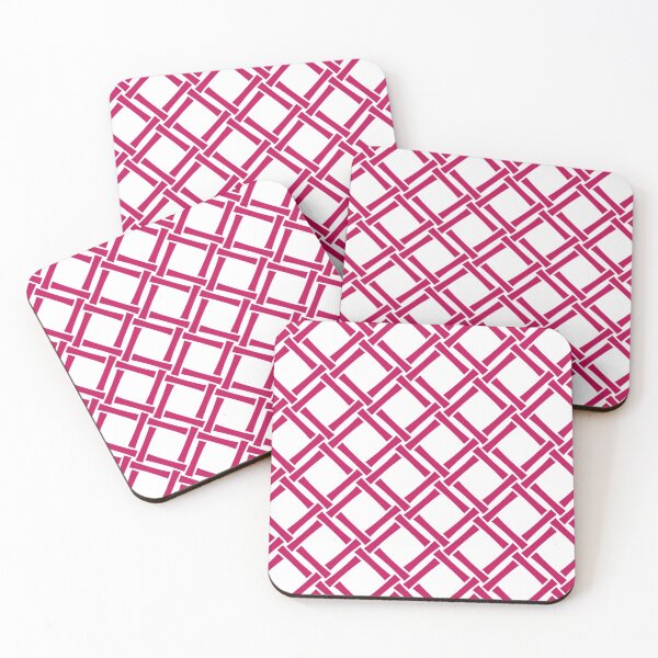 Item preview, Classic Tropical Bamboo Trellis Magenta designed and sold by tonymagnerart.