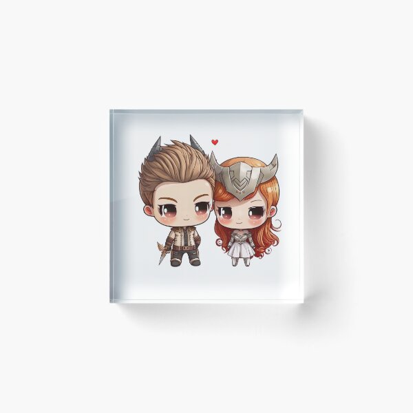 Item preview,  Cute Couple chibi designed and sold by addthana.