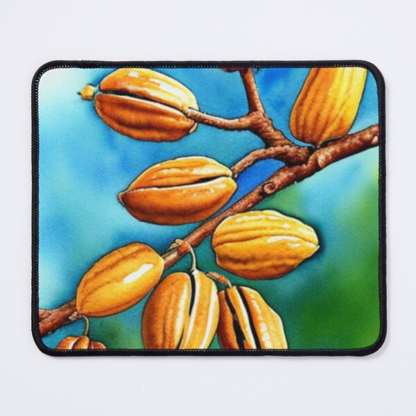 Item preview, Pecans on Branch Blurred Background in Watercolor designed and sold by kiliteh.
