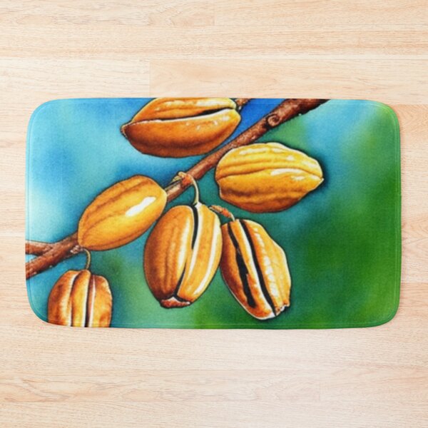 Item preview, Pecans on Branch Blurred Background in Watercolor designed and sold by kiliteh.