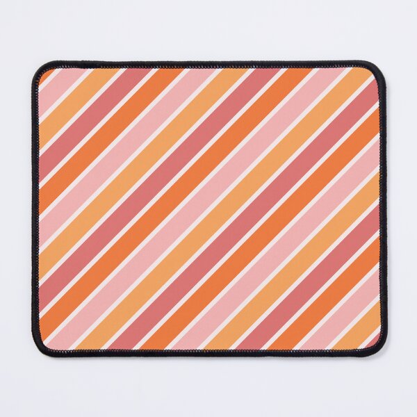 Item preview, Pink and orange diagonal retro style stripes designed and sold by BattaAnastasia.
