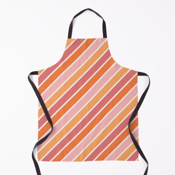 Item preview, Pink and orange diagonal retro style stripes designed and sold by BattaAnastasia.