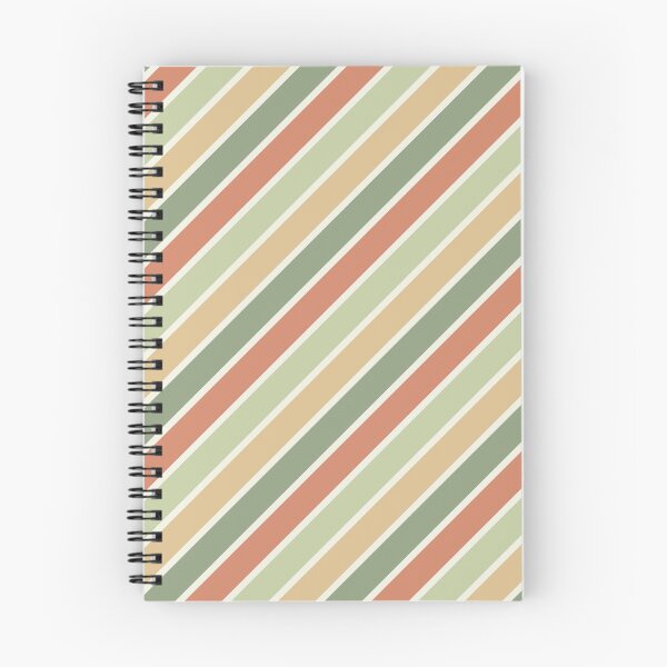 Item preview, Brown and green diagonal retro style stripes designed and sold by BattaAnastasia.