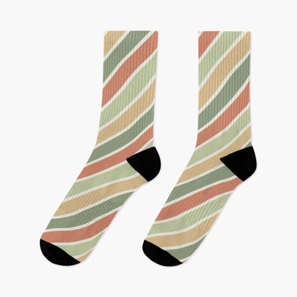 Item preview, Brown and green diagonal retro style stripes designed and sold by BattaAnastasia.
