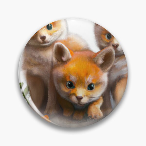 Item preview, Fox Cubs Huddled Together | Fox Illustration | Fox Watercolor Drawing designed and sold by phillipbooth.