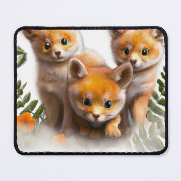 Item preview, Fox Cubs Huddled Together | Fox Illustration | Fox Watercolor Drawing designed and sold by phillipbooth.