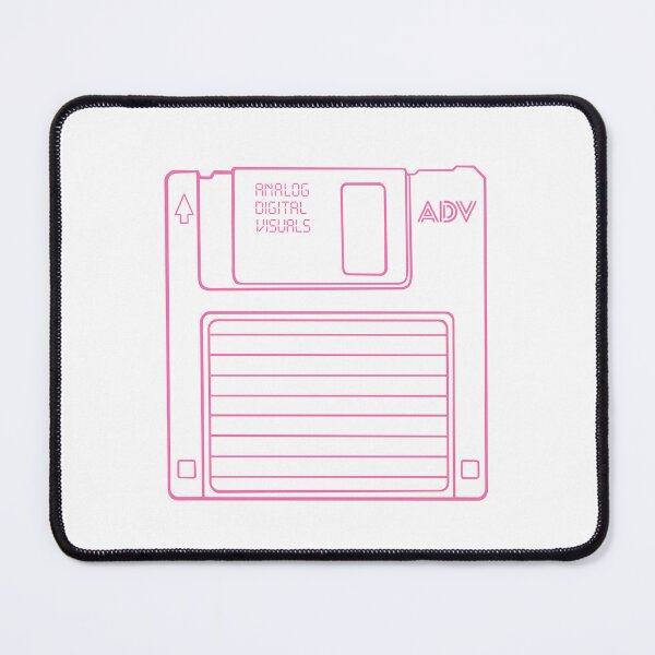 Item preview, Floppy Disk Graphic Tee – Retro Tech Y2K Streetwear Vibes (Blush Red Lines) Analog / Computer designed and sold by analogdigitalvz.