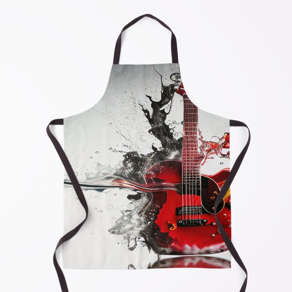 Item preview, Commercial Guitar Art With Water and Flames designed and sold by Unwind-Art-Work.