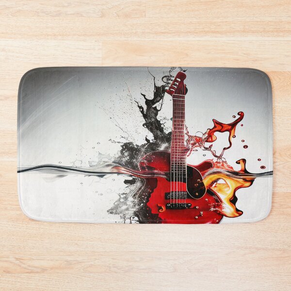 Item preview, Commercial Guitar Art With Water and Flames designed and sold by Unwind-Art-Work.