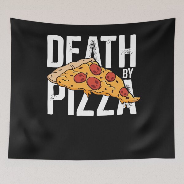 Item preview, Death by Pizza - Funny designed and sold by ChrisFeil.