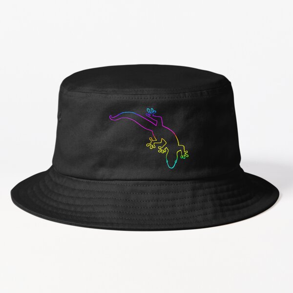 Gecko Multi Purple Bucket Hat