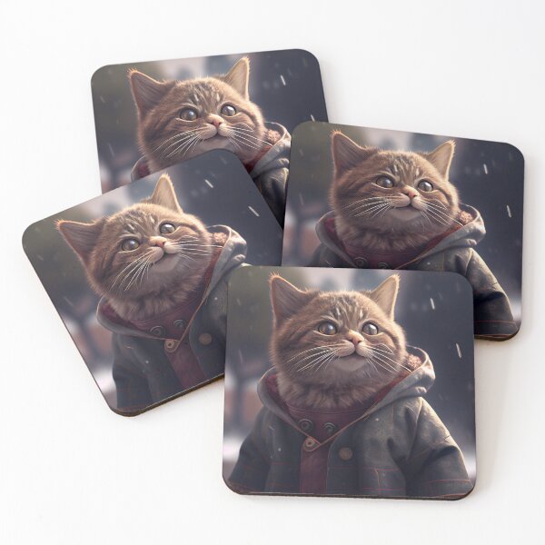 Item preview, Happy cat wearing coat	Meditating designed and sold by Plessmo.